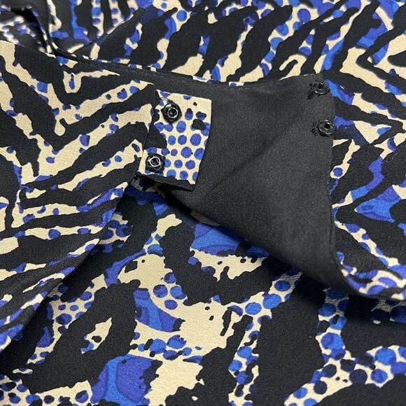 TIBI Silk Python Print Long Sleeve Mini Shift Dress Size 0 NWT - Picture 10 of 11